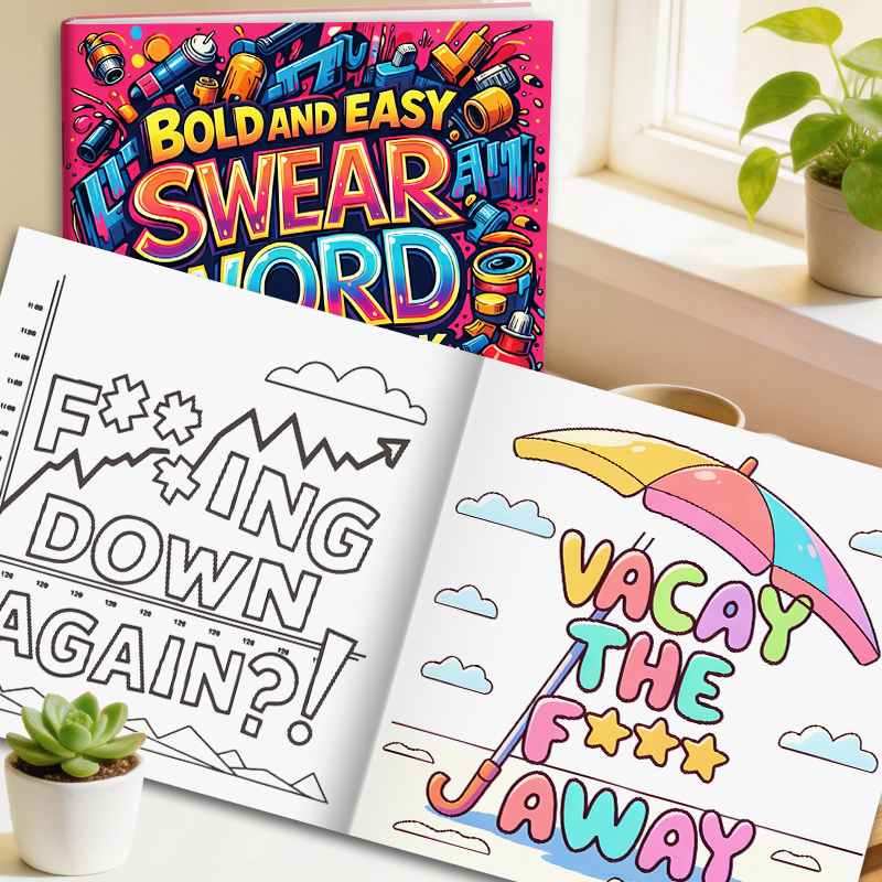 Adult Coloring Book Stress Relief - Livro de Colorir para Adultos com