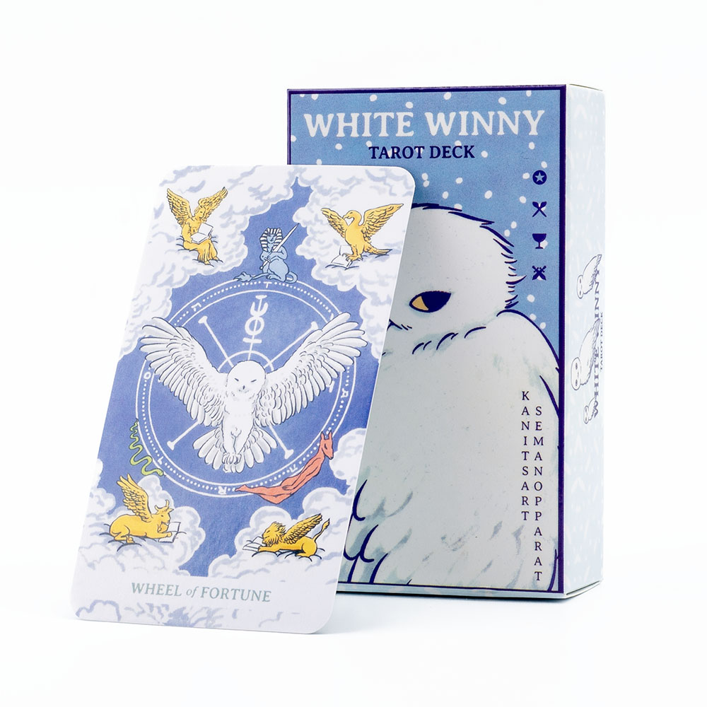 Tarot Deck With Guidebook - Baralho de cartas winny branco, edição