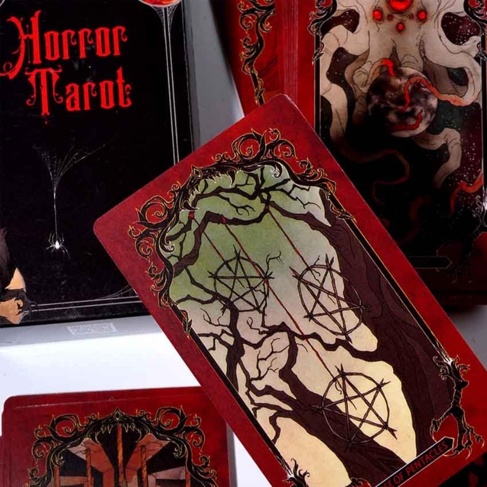 Tarot Deck With Guidebook - Horror tarot card game, 10.3x6cm