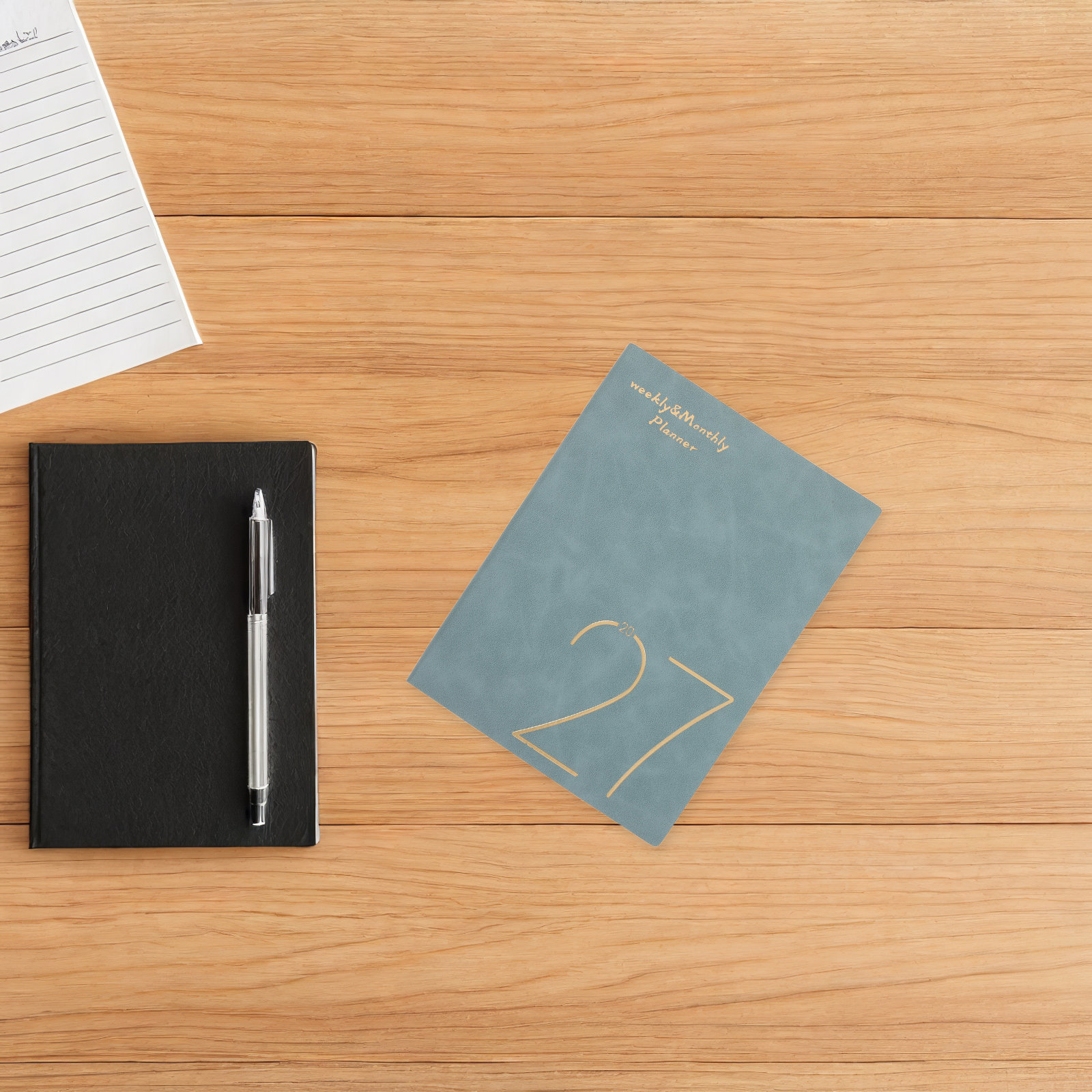A5 Spiral Dotted Grid Notebook - Caderno de Planejamento Semanal e Mensal