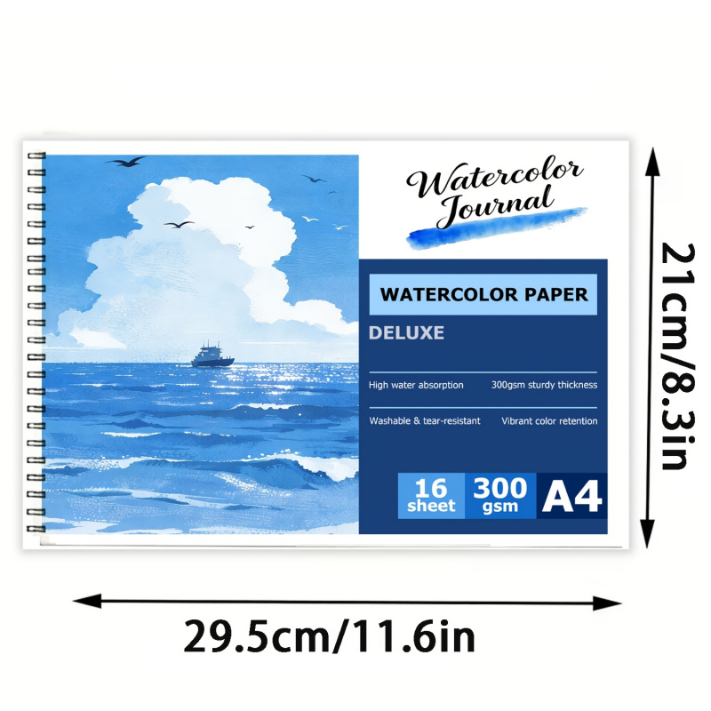 Caderno de Aquarela A4 com 16  - Stationery Books avaliação e preço