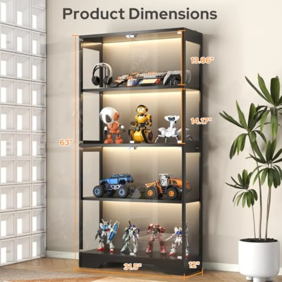Vitrine com Portas de Vidro pa - Books avaliação e preço