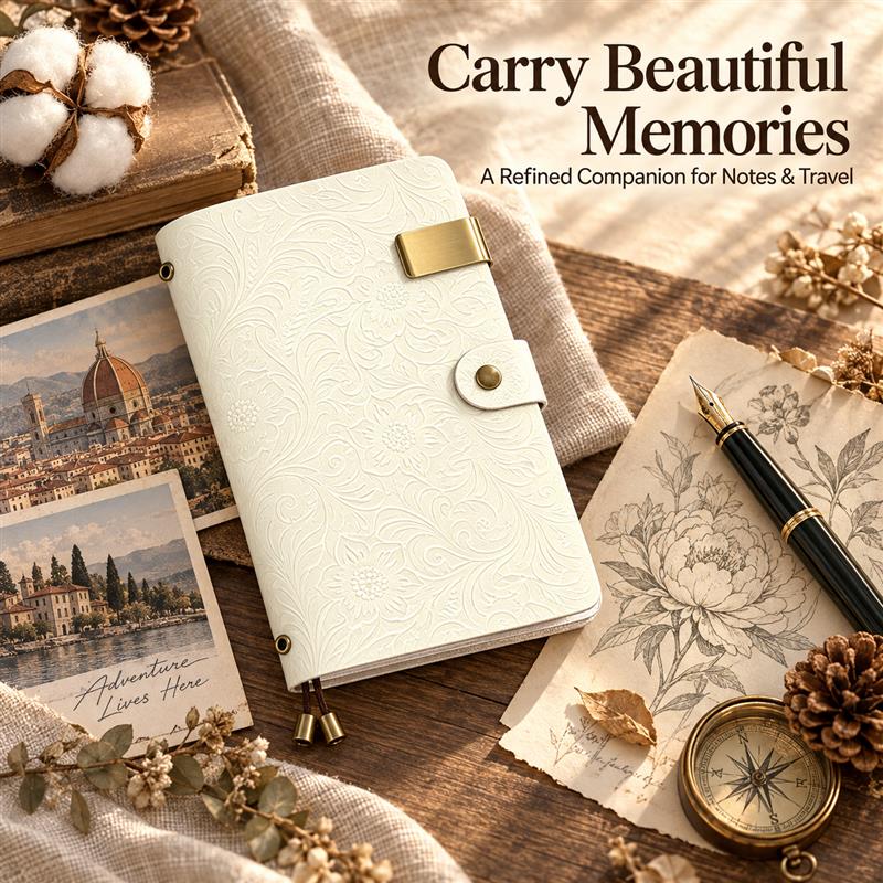 Caderno de viagem A6 em couro  - Vintage Leather Journal Notebook avaliação e preço