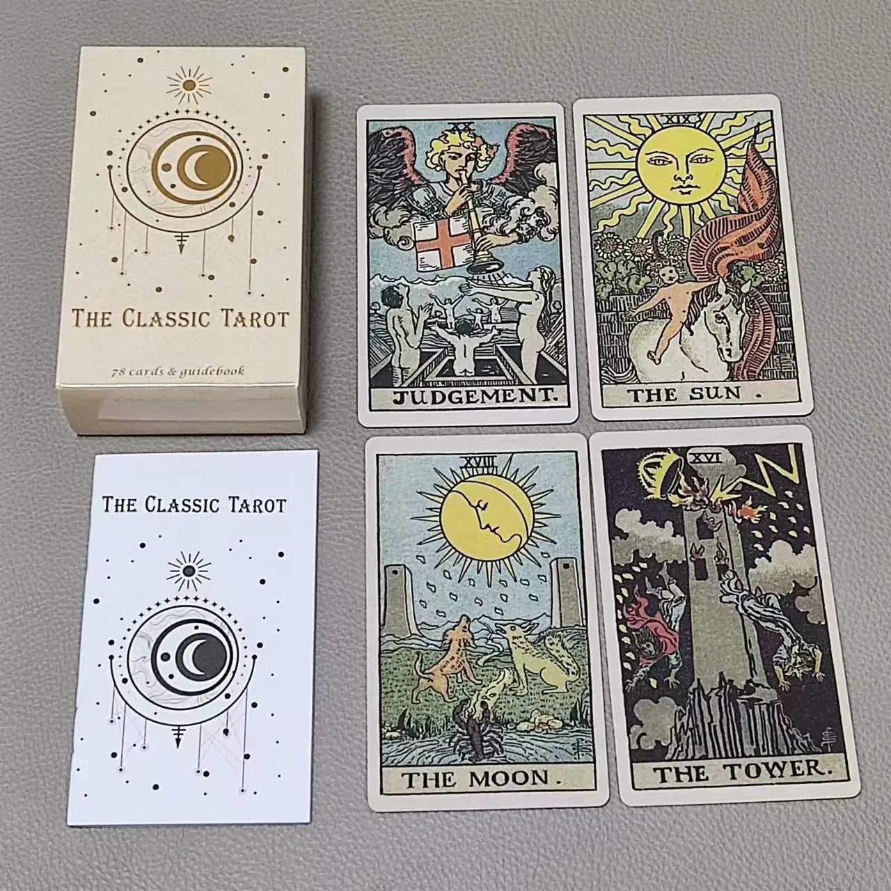 Os cartões de tarô clássicos c - Tarot Deck With Guidebook avaliação e preço