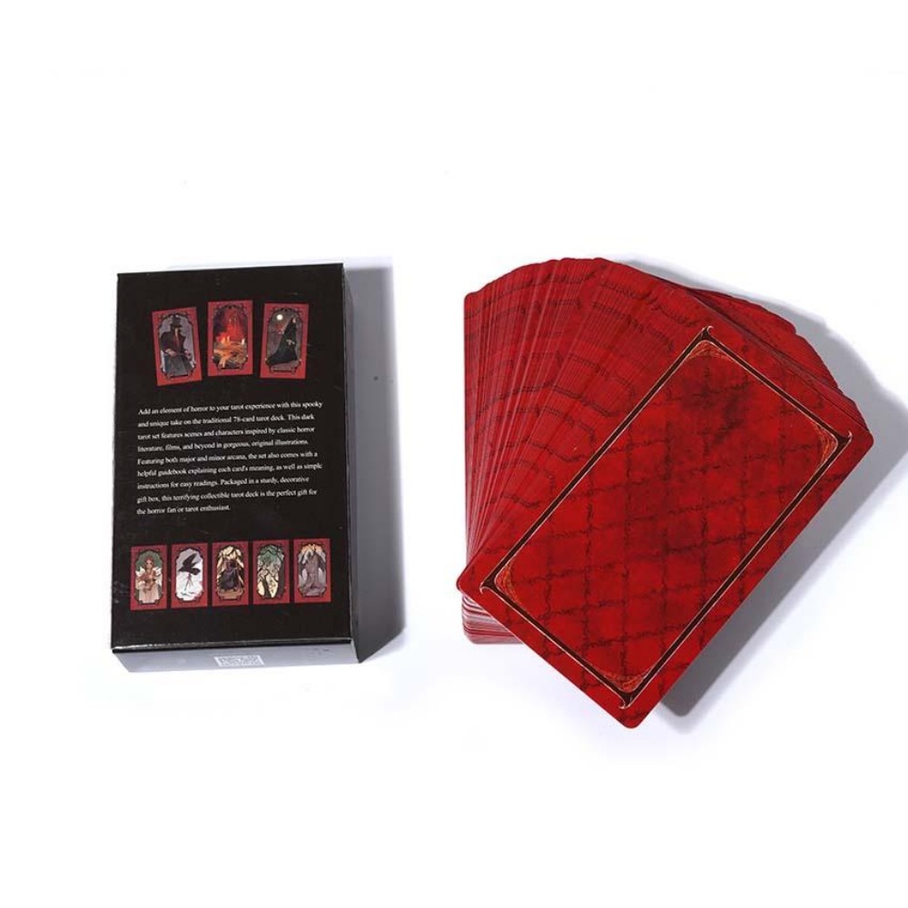 Horror tarot card game, 10.3x6 - Tarot Deck With Guidebook avaliação e preço