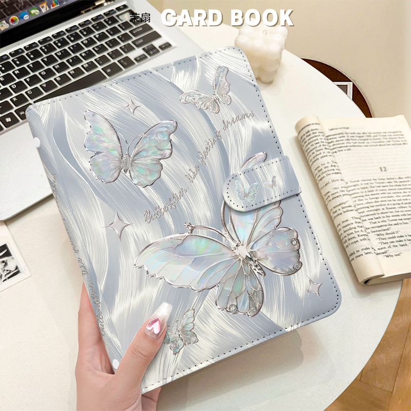 Pasta de cartão borboleta irid - Kpop Photo Card Binder 3 Inch avaliação e preço