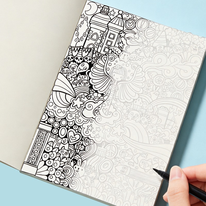 Livro de Graffiti Desenhado à  - Adult Coloring Book Stress Relief avaliação e preço