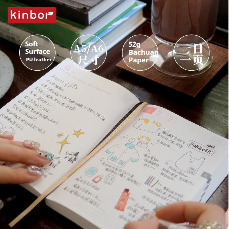 Agenda Diária kinbor 2027 (Uma - Vintage Leather Journal Notebook avaliação e preço