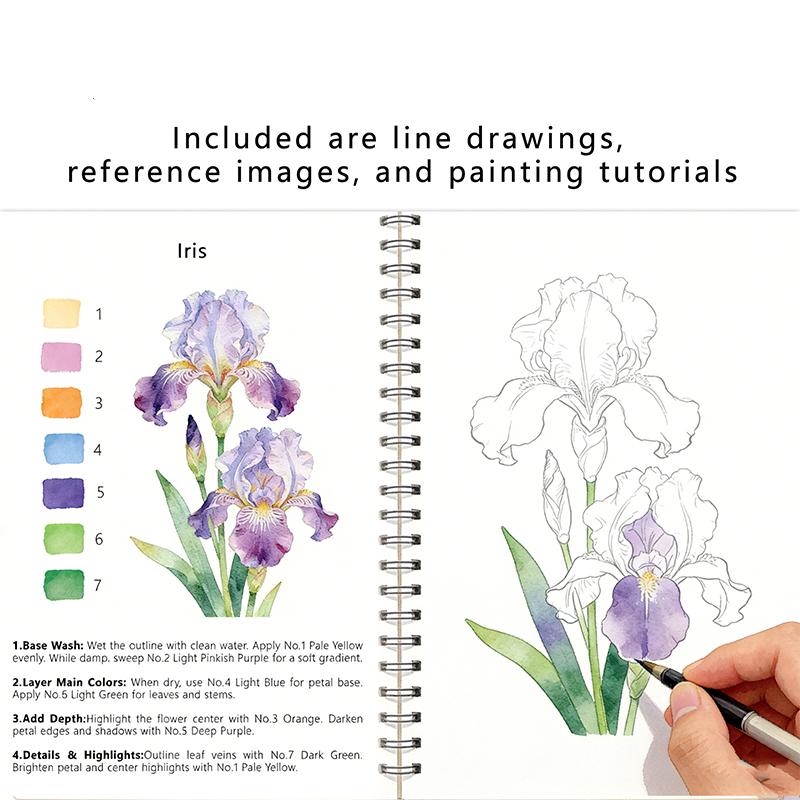 Caderno de aquarela com espira - Stationery Books avaliação e preço