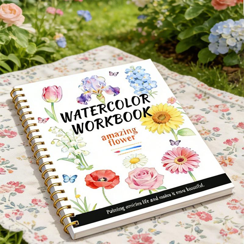 Caderno de aquarela com espira - Stationery Books avaliação e preço