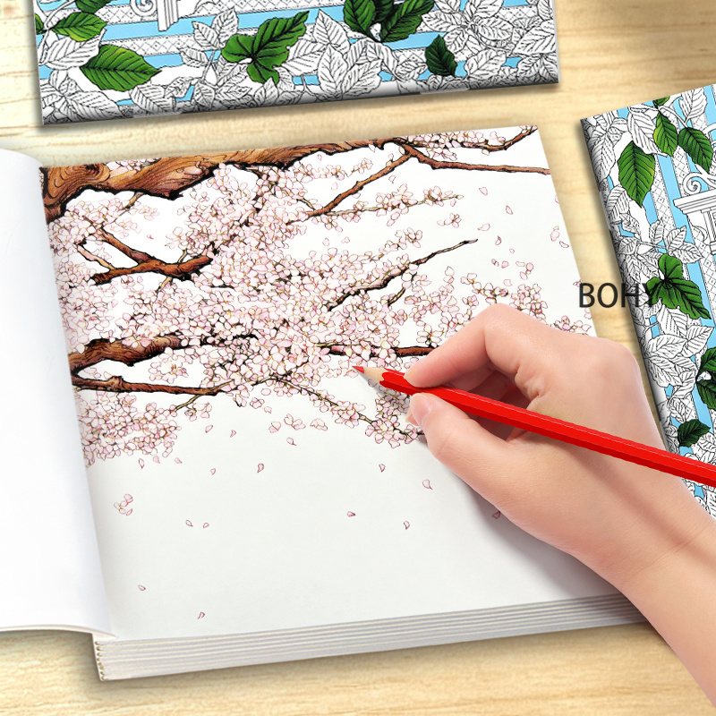 1 Livro de Colorir com Tema de - Adult Coloring Book Stress Relief avaliação e preço
