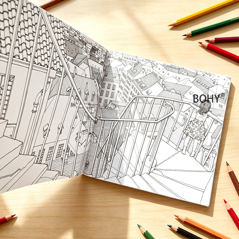 1 Livro de Colorir com Tema de - Adult Coloring Book Stress Relief avaliação e preço