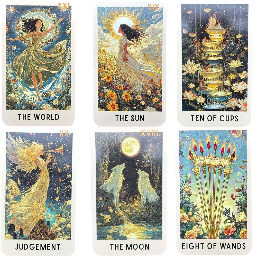 78 Cartas de Tarô Enigmatic Bl - Tarot Deck With Guidebook avaliação e preço