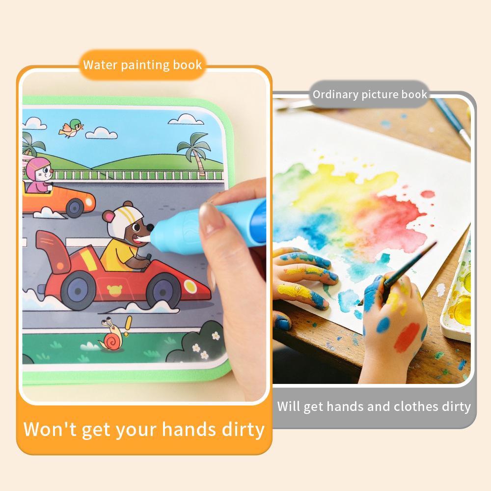 Livro Mágico de Pintura com Ág - Reusable Water Magic Coloring Book avaliação e preço